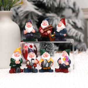 <span class=keywords><strong>Juego</strong></span> <span class=keywords><strong>de</strong></span> 7 figuras <span class=keywords><strong>de</strong></span> Gnomo <span class=keywords><strong>de</strong></span> Navidad <span class=keywords><strong>de</strong></span> poliresina pintadas al por mayor - Product Image 4