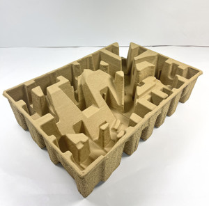 Khay đóng gói Giấy phân hủy sinh học ép khô bột giấy chèn tái chế bao bì bột giấy đúc - Product Image 5