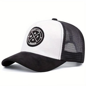 Casquette Trucker en Jean à 5 Panneaux, Nouveau Design, Logo Gaufré, Motif Tropical, Tissu Standard, pour Entreprise, Vente en Gros Direct Usine - Product Image 5