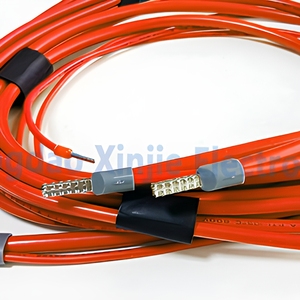 Turuncu Silikon Yüksek Akım Akü Kablo Demeti, Enerji Depolama, EV, Güneş Enerjisi Bağlantısı için Kalay Kaplı Halka Terminal Kablosu - Product Image 5