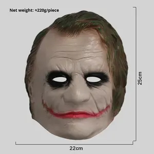 BAIGE Halloween cicatrice Clown <span class=keywords><strong>Joker</strong></span> Jack horreur carnaval couvre-chef Dark Knight Latex masque pour fête blague accessoires mascarade - Product Image 1