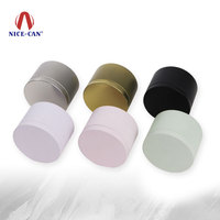 Bon marché, petite boîte ronde en métal de recyclage sans couture de qualité alimentaire, boîte en fer blanc pour bougie, bonbons, boîtes de bougies de 8 oz
