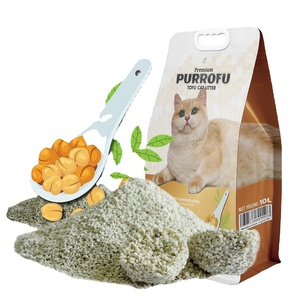 Litière en tofu pour chats âgés, sans poussière, faible dispersion, facile pour les pattes - Product Image 3
