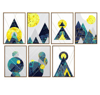 Styles modernes peinture sur toile impression sur toile paysage décoration de la maison artisanat tenture murale Art cadeaux chambre décor pas de cadre