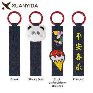 <span class=keywords><strong>Porte</strong></span>-clés de voiture à anneau torique personnalisé à la mode bricolage pendentif <span class=keywords><strong>porte</strong></span>-clés <span class=keywords><strong>en</strong></span> tissu denim <span class=keywords><strong>fait</strong></span> <span class=keywords><strong>main</strong></span> <span class=keywords><strong>porte</strong></span>-clés de sac de voyage pour les jeunes - Product Image 2