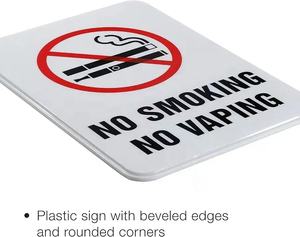 Securun ป้ายห้ามสูบบุหรี่วาด ป้ายห้ามสูบบุหรี่ ป้ายห้ามหยอดยาในร่มกลางแจ้งคําเตือนไม่สูบบุหรี่ - Product Image 3