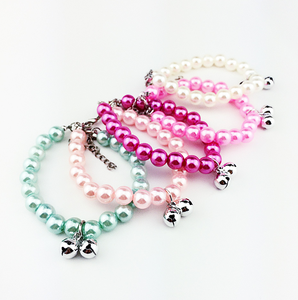 Stock de fábrica de alta calidad mariposa nudo perla perro Collar mascota collar accesorios para gato perro - Product Image 1