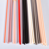Bâtons de roseau en rotin noir de 3mm 22mm de longueur bâton d'aromathérapie en fibre de couleur personnalisée pour bouteille de diffuseur de roseau décoratif