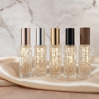 Flacon de parfum en verre mat en forme de courge amère 10 ml, rechargeable, haut de gamme, avec sérigraphie et finition givrée