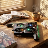 Drone de combat RC 2.4G en mousse EPP avec lumières LED colorées, quadricoptère 4 axes, télécommande double mode, retour à une touche, flip 360, mode sans tête