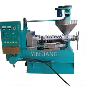 Fully automatic spiral oil press sesame soybean oil press production machine