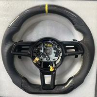 Volant sport en cuir et fibre de carbone GZYLC pour voitures F10/F22/F30/F34/F32/F82/E70/E90/F20/F06/F11/F15/M1/M2/M3/M4/M5