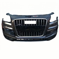 Pare-choc avant Audi Q7 d'occasion avec diffuseur, ensemble de ventilateurs de refroidissement pour remplacement, mise à niveau avec découpes pour phares antibrouillard