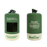 Distributeur de sacs à déjections canines biodégradables avec clip de laisse et rouleaux de recharges – Portable pour promenades, voyages et activités de plein air