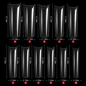 ปลายเล็บปลอมทรงโลงศพแบบฝรั่งเศส ขนาด XXL ทนทานต่อการสึกหรอ 240 ชิ้น พร้อมกาว สำหรับการสั่งซื้อจำนวนมาก - Product Image 4