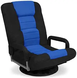 Kursi game Video lantai lipat dapat disetel, dengan sandaran tangan, Sofa malas kursi malas ergonomis