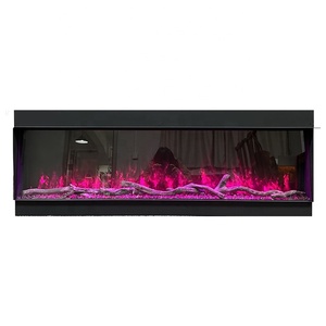 Chimenea Eléctrica Moderna de 40, 50, 60, 72, 80, 90 y 100 Pulgadas, Delgada, con <span class=keywords><strong>Llamas</strong></span> LED Integradas - Product Image 1