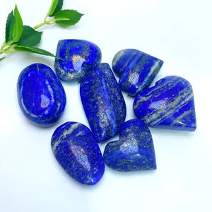 Vendite calde lapislazzuli naturali cuore di palma pietre curative di cristallo palma caduto per la meditazione Fengshui
