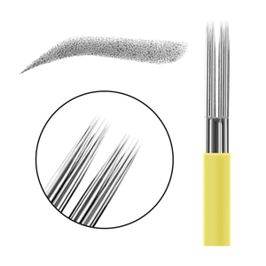 Lames de microblading rondes de 0,35 mm, aiguilles jetables pour tatouage des sourcils, kit de formation pour maquillage semi-permanent - Product Image 3