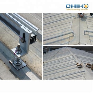 Sistema de montaje de panel solar para techo de montaje rápido, portaequipajes corrugado para instalación de stent fotovoltaico doméstico - Product Image 6