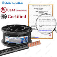 Fil de construction JZD OEM UL44 XHHW-2 600V en cuivre toronné avec isolation XLPE 14-4/0AWG pour câblage de conduits commerciaux et industriels
