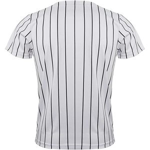 2025 Youth Baseball Jersey for Men and Boys Button-Down Pinstripe Softball Wear Breathable Polyester Set - Product Image 6