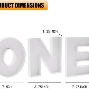 Caja Decorativa de Cartón de 8 Pulgadas con Forma de Letra para Dulces, Rellenable, para Baby Shower, Hecha en China - Product Image 2