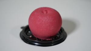 カスタマイズされたリンゴ型のフルーツ入りムースケーキ、在庫あり、冷凍ムースケーキ、パーティー用の赤リンゴケーキ - Product Image 4