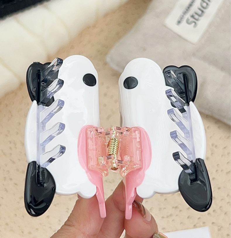 Cute Cartoon Acetate Hair Claw Clips Black and White Splicing Color Panda Animal Hair Accessories for Women