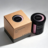 Gel UV CANNI 225g pour Ongles Français, Couleurs UV, Gel de Construction Soak-Off, Matière Première Naturelle Transparente, Gel UV