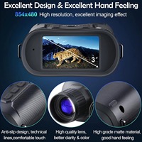 Binoculares de Visión Nocturna Digitales MINI88 2K, Gafas IR de 850NM, Zoom 6X, Grabación de Video a Prueba de Agua, Alcance de 400m para Caza y Camping