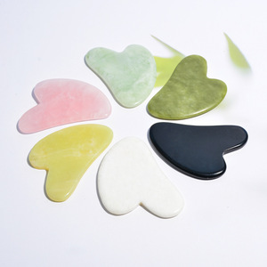 Venta directa de fábrica, logotipo personalizado gratuito, cuarzo rosa, gua sha, herramienta de masaje guasha, piel rosa, gua sha con caja - Product Image 5