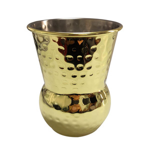 แก้วทัมเบลอร์แก้วเบียร์สแตนเลสสำหรับเครื่องดื่มค็อกเทลมอสโกถ้วยโลหะเคลือบทองแดงอินเดีย - Product Image 2