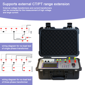 Probador de Capacidad de Transformadores de Pantalla Extra Grande, Prueba de Pérdidas de Transformadores de Potencia para Pruebas de Impedancia de Cortocircuito - Product Image 4