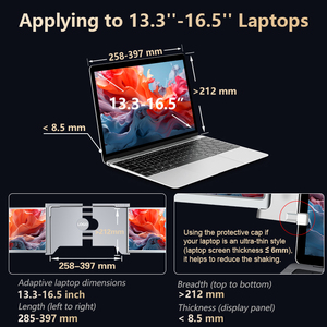 Extensor de Monitor de Pantalla Dual para Computadoras Portátiles, Pantalla Completa HD 1080P, Panel IPS Tipo LCD, Diseño Plegable y Apilable para <span class=keywords><strong>Mac</strong></span> y Windows - Product Image 3