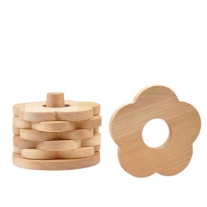 Wooden Flower Coasters Solid Wood Heat Insulating <b>Mats</b> For Tea Coffee Cup Protection Table Decor - Product Image 4