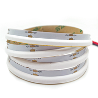 Bande lumineuse à émission latérale à faible MOQ et livraison rapide, 480 LED, DC24V, bande LED COB flexible, facile à installer
