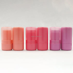 EN STOCK rond rose mignon-potelé solide gelée crème Blush Tube 8g baume à lèvres bâton conteneur emballage torsion déodorant baume Tube - Product Image 2