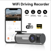 Caméra de tableau de bord sans fil Wifi DVR, caméra de voiture Wifi avec vision nocturne à 150 degrés, caméra DVR 1080P, boîte noire de voiture Full HD avec USB