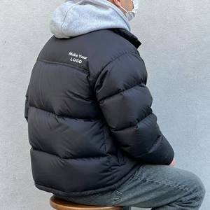 Chaqueta para Invierno en <span class=keywords><strong>North</strong></span> City, de <span class=keywords><strong>Terciopelo</strong></span>, Cálida, Transpirable, Rellena de Algodón, Impermeable, Resistente al Viento, con Capucha, de Poliéster con Acabado Liso - Product Image 3