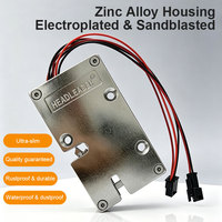 Serrure électronique antivol ultra-mince Headleader avec déverrouillage par empreinte digitale, mot de passe et clé, moteur silencieux durable, étanche, en zinc