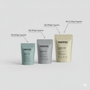 גימור מט מודפס מותאם אישית גימור גבוהה-עורך סטנד אפ רוכסן תיק פלסטיק עבור אבקת חלבון מי גבינה תוספת אריזה - Product Image 5