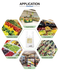 Custom Logo Printing PLA <b>Compostable</b> Bio Supermarket Takeaway Thank You Plastic T-shirt <b>Bags</b> - Product Image 3