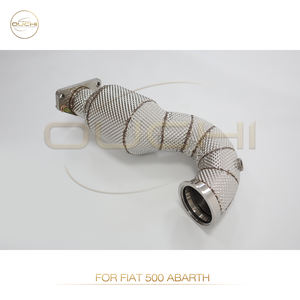 Tubo de escape OUCHI para Fiat 500 <span class=keywords><strong>Abarth</strong></span> con piezas de rendimiento automático Cat, sistema de escape, accesorios para coche - Product Image 2