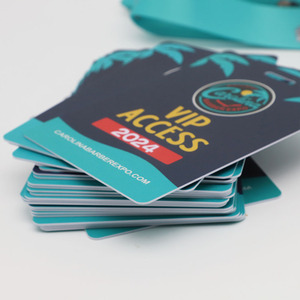 Lbr Quà Tặng tùy chỉnh thăng hoa <span class=keywords><strong>Polyester</strong></span> dây đeo cổ dây buộc với đầy đủ màu sắc in ấn PVC ID thẻ cho hội nghị vượt qua - Product Image 6