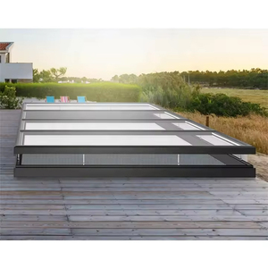 Puits <span class=keywords><strong>de</strong></span> lumière vertical à levage automatique, sur mesure, moderne, avec ventilation, isolation thermique et éclairage intégré, pour <span class=keywords><strong>toit</strong></span> plat en verre - Product Image 3