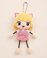 Porte-clés lumineux en peluche personnalisé pour Halloween, fabriqué à la main, écologique, mignon, pour sac à dos de fille, ornement, directement de l'usine B2B