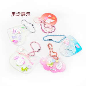 Customizable Colored Metal Bead Chains 12cm Candy Color For Clothing Bags Tags Toys Handicrafts - Product Image 2