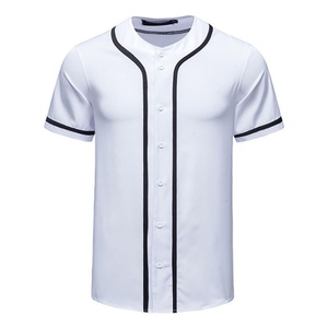เสื้อเบสบอลและซอฟต์บอลสีน้ำเงินและสีส้มสำหรับเยาวชน แบบกระดุม - Product Image 4