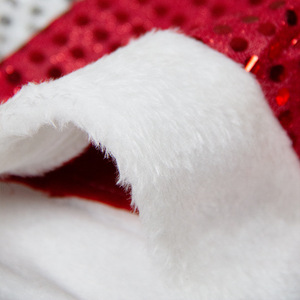 Chapeau <span class=keywords><strong>de</strong></span> Noël Père Noël en paillettes écologiques <span class=keywords><strong>de</strong></span> haute qualité pour la décoration <span class=keywords><strong>de</strong></span> fête <span class=keywords><strong>de</strong></span> Noël (vente en gros) - Product Image 4